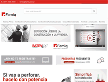 Tablet Screenshot of famiq.com.ar